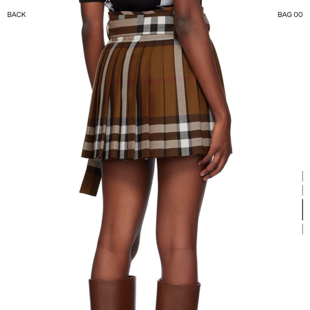 Burberry Brown Plaid Mini Skirt size 36